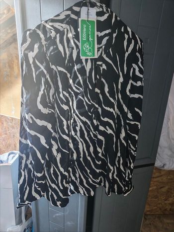 Blouse KAFFE - Imprimé Zèbre & Éco-responsable