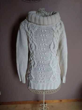 Pull col roulé camaïeu