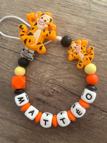 Attache tétine personnalisée Tigrou