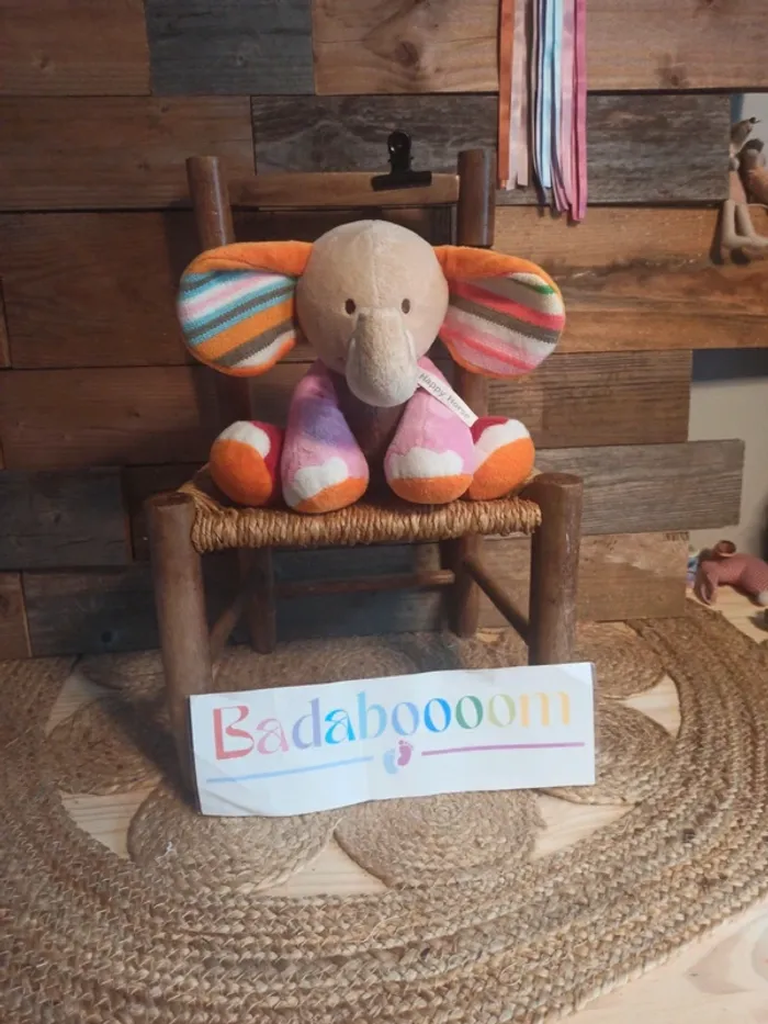 Peluche éléphant Happy horse tbe