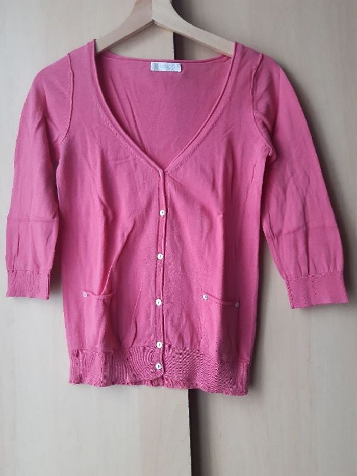 Gilet rose fuchsia Promod