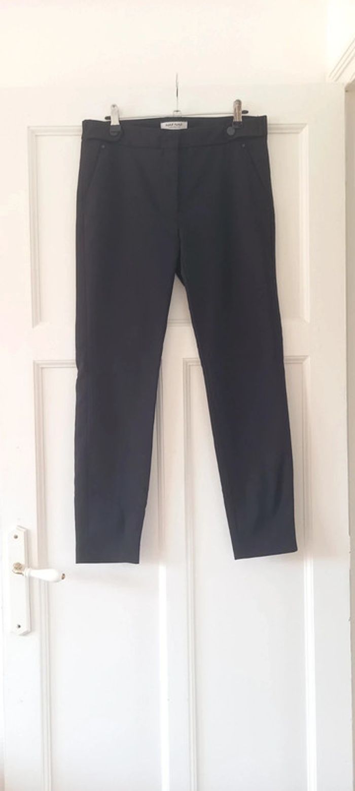 Pantalon droit ajusté Naf Naf noir 38