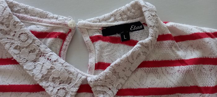 T-shirt dentelle Etam - photo numéro 3