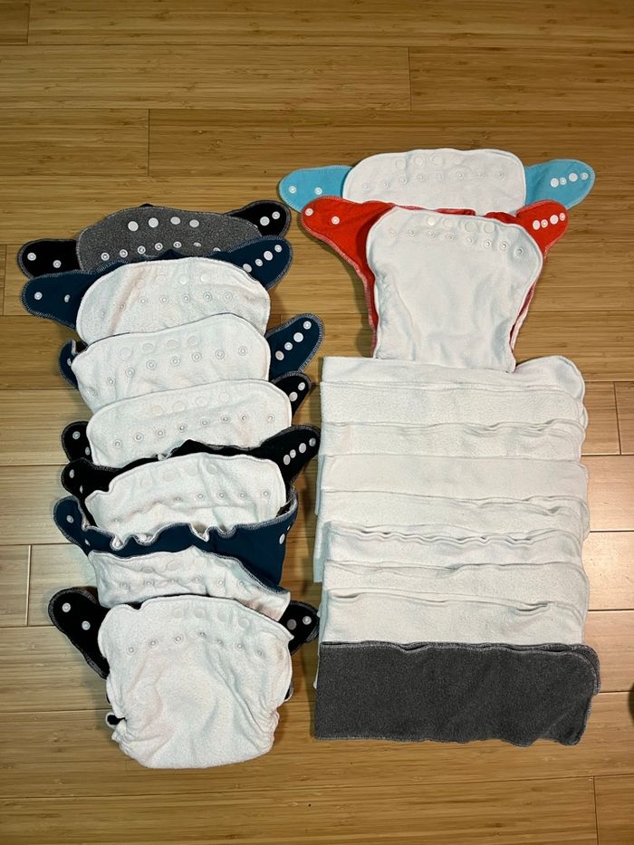 Lot de 9 couches et absorbants  Lulu Nature