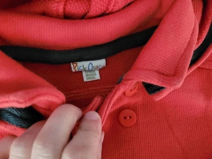 veste pick ouic 12 mois rouge - photo numéro 3