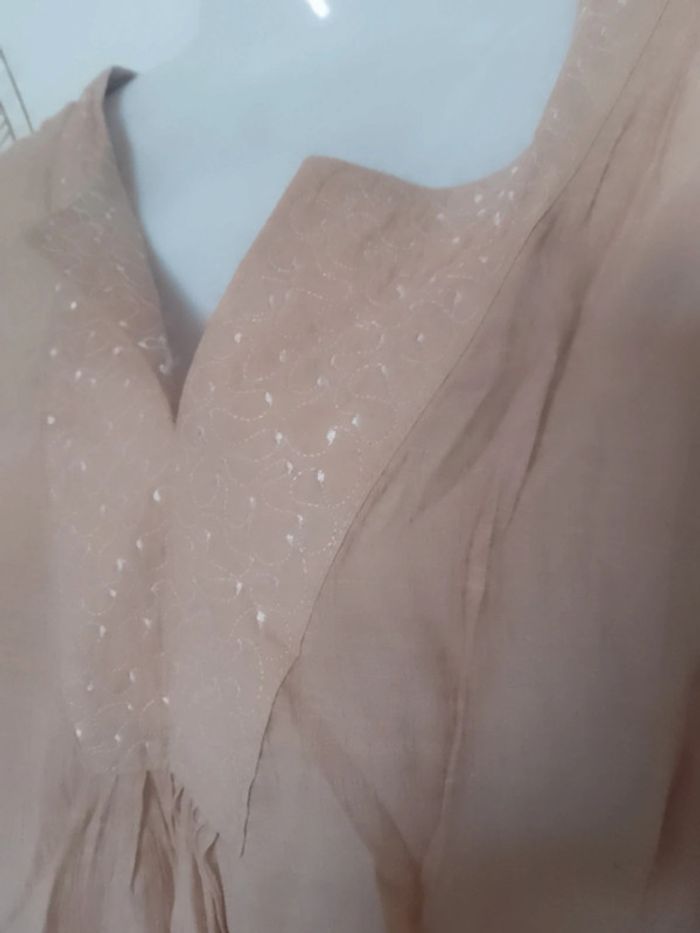 Tunique bohème soie et coton taille 44 - photo numéro 3