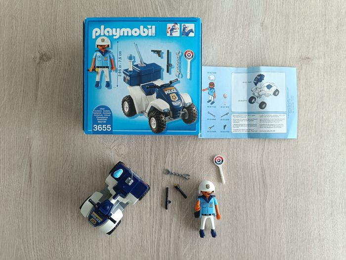 Playmobil City Action 3655 policier/quad