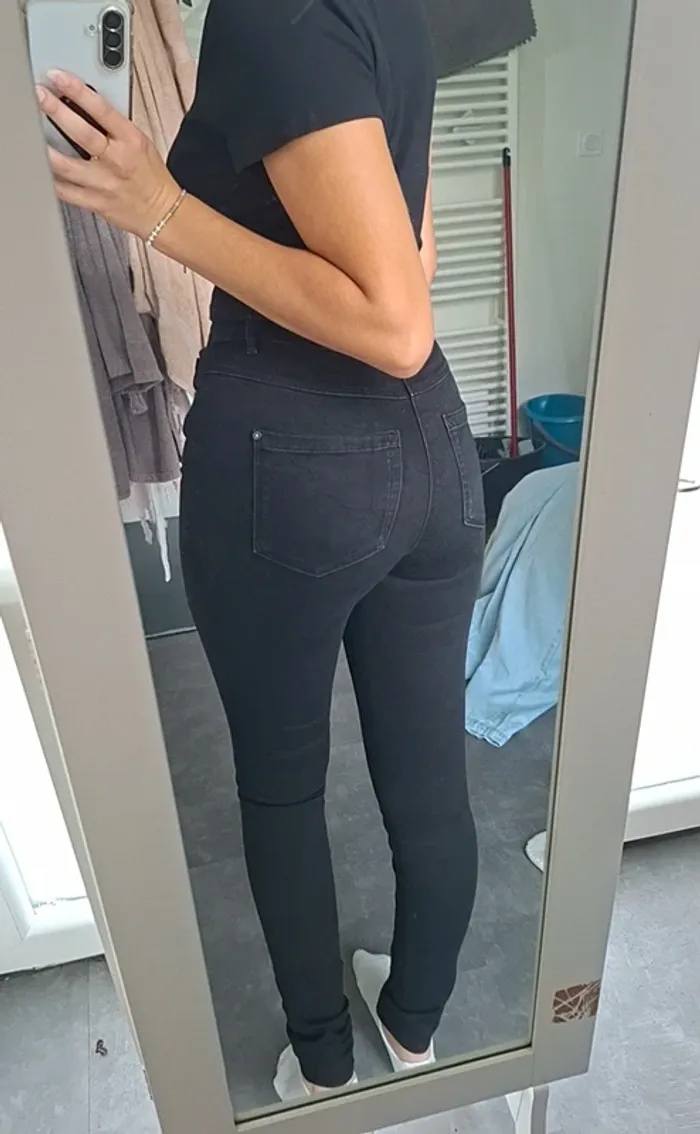Jean skinny taille haute slim - photo numéro 3