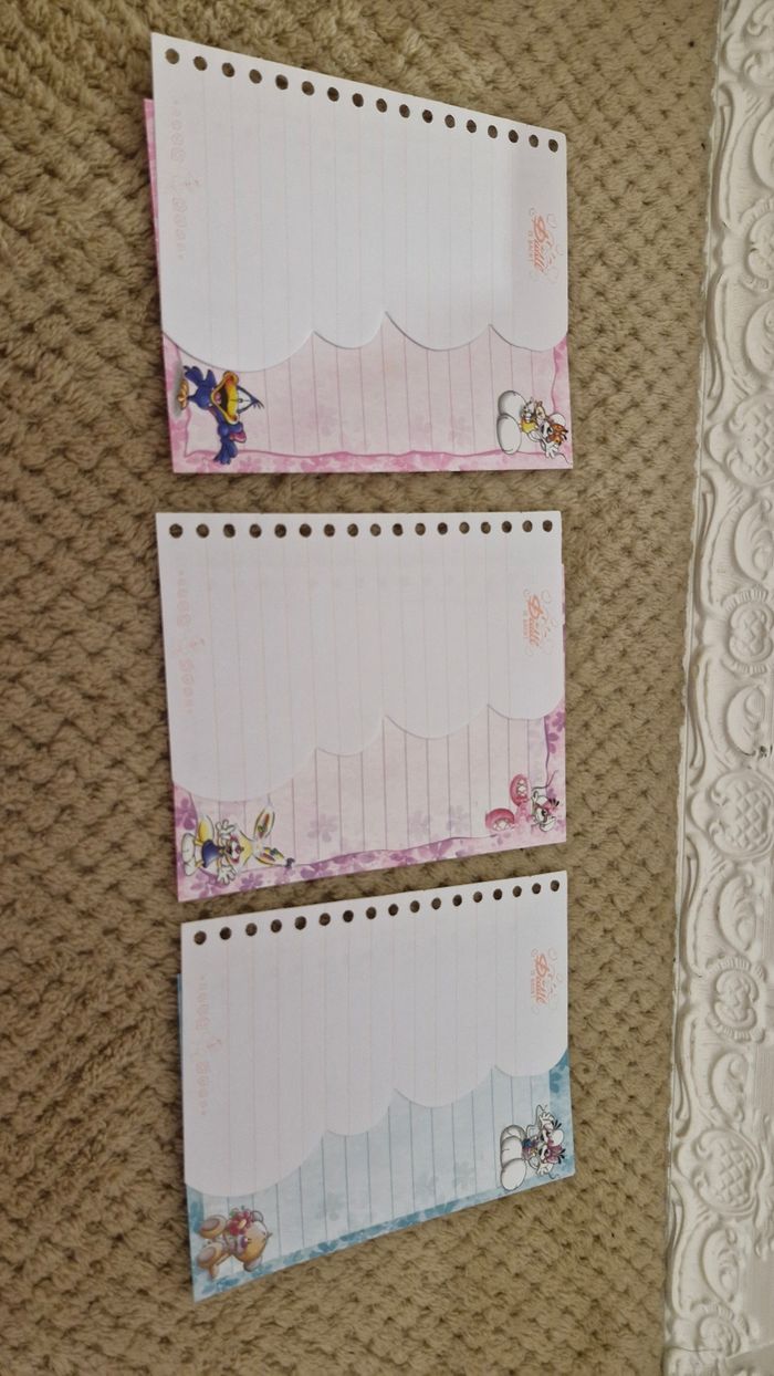 Lots de 6 feuilles diddl is back carnet