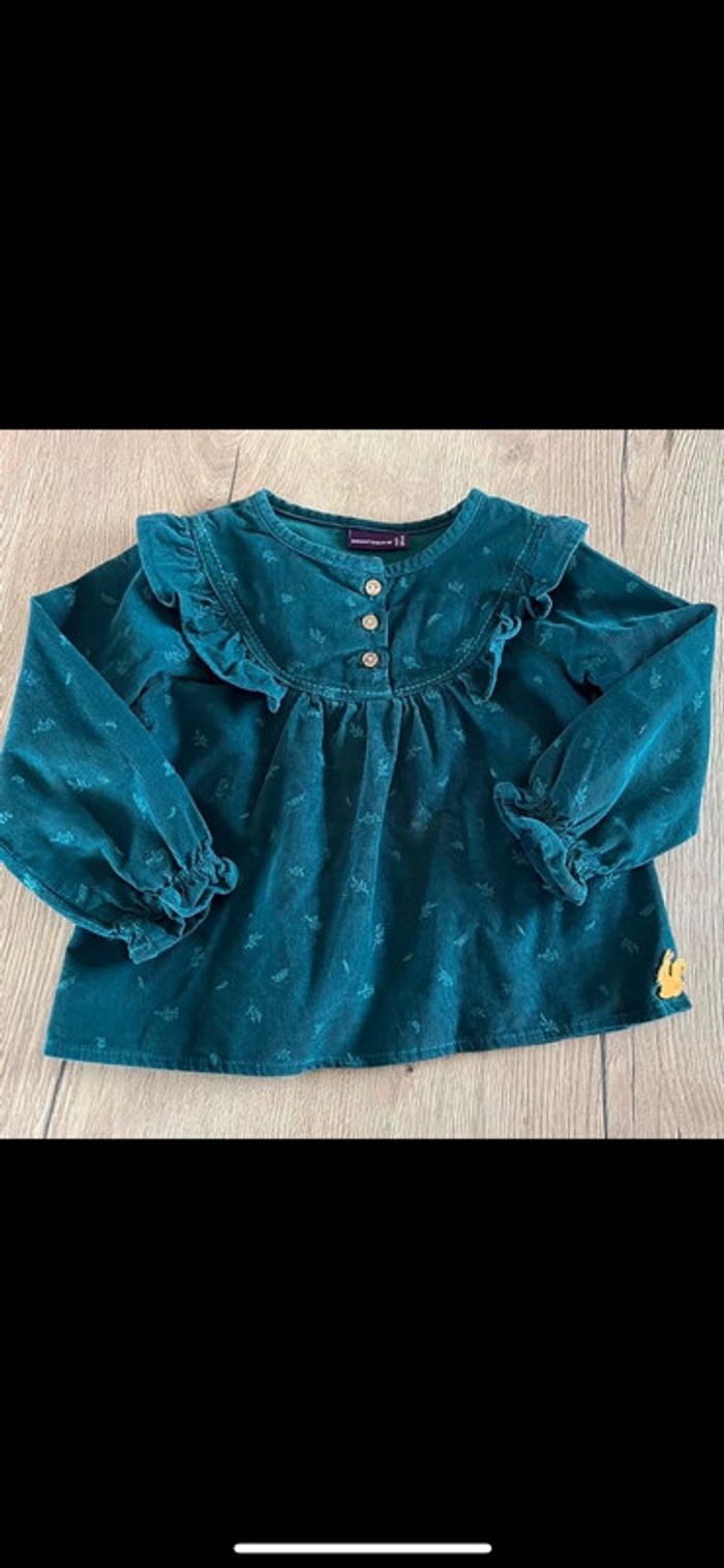 Blouse sergent major velours