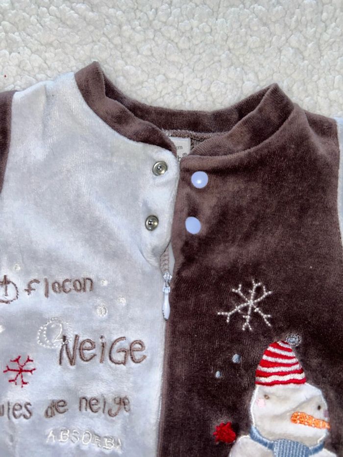 Pyjama bébé bonhomme de neige - photo numéro 4
