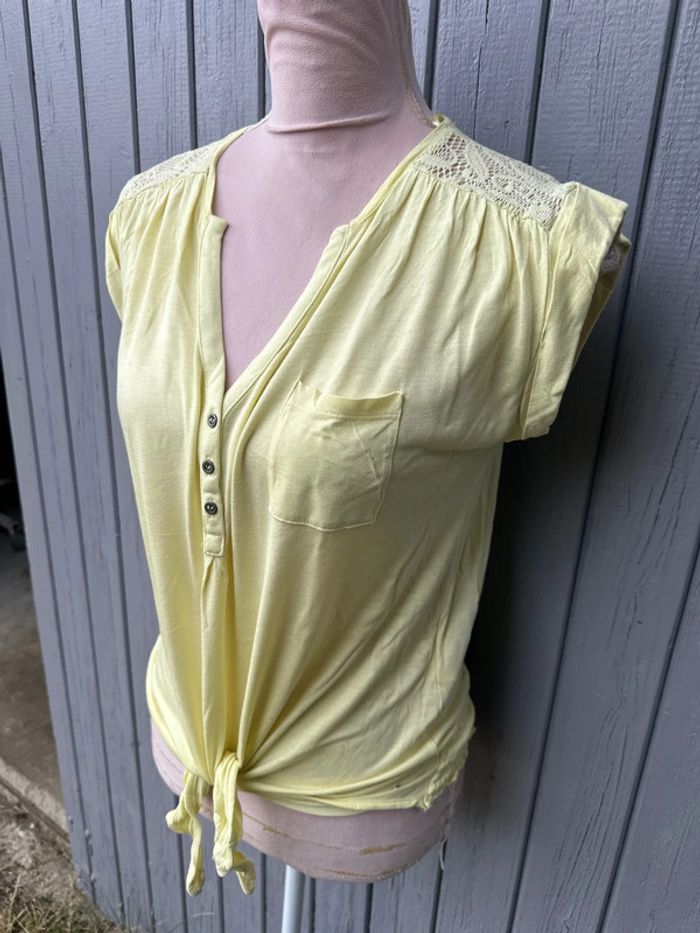 Haut sans manches été jaune clair bonobo 36/S - photo numéro 3