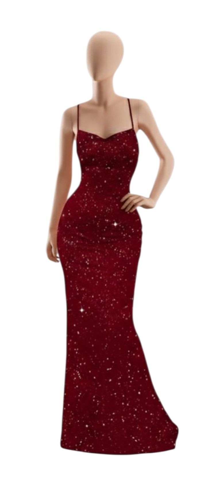 Élégante dans cette robe rouge de cérémonie taille XL 44