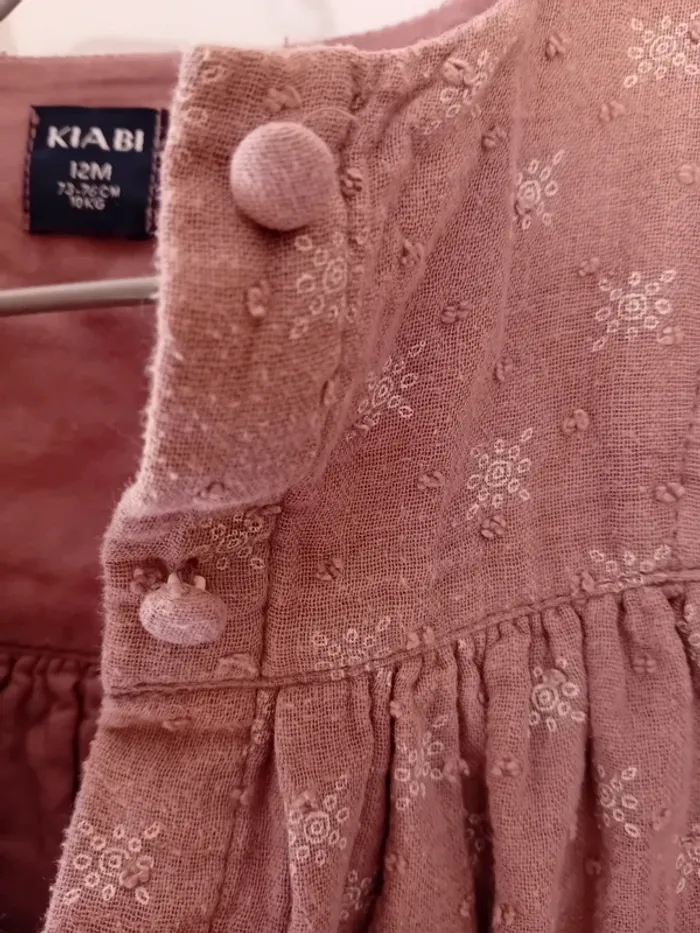 Robe courte toutes saisons en gaze de coton - photo numéro 5