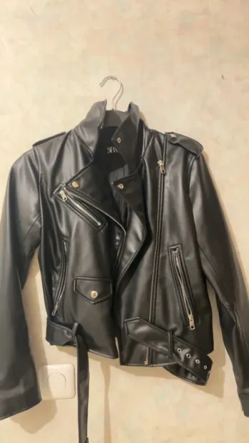 Veste en cuire Zara