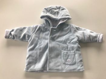 Manteau bébé fille en bleu clair