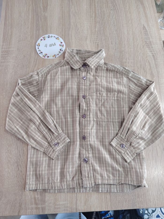 Chemise en coton 1€ garçon 4ans best way en très bon état