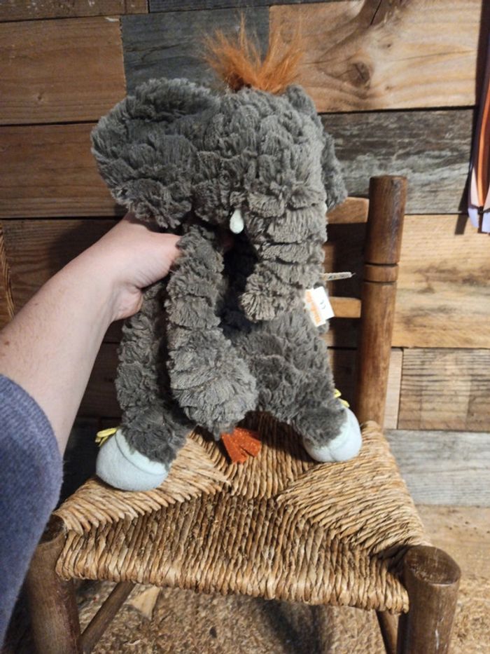Peluche éléphant moulin roty tbe le roty moulin bazar - photo numéro 4