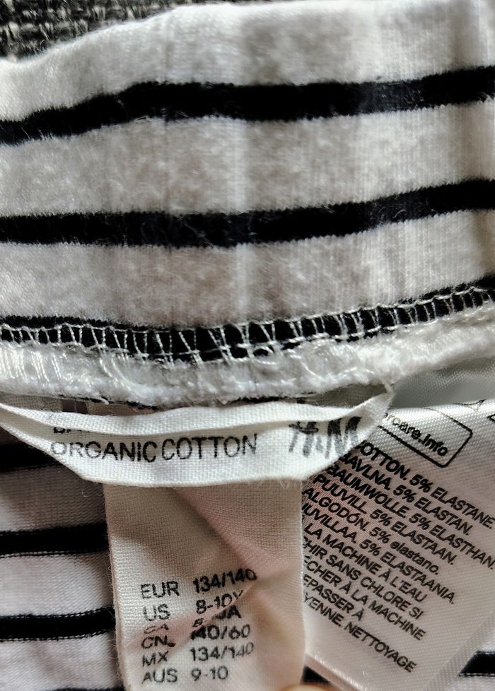 Jupe fille rayures noire et blanche - photo numéro 3