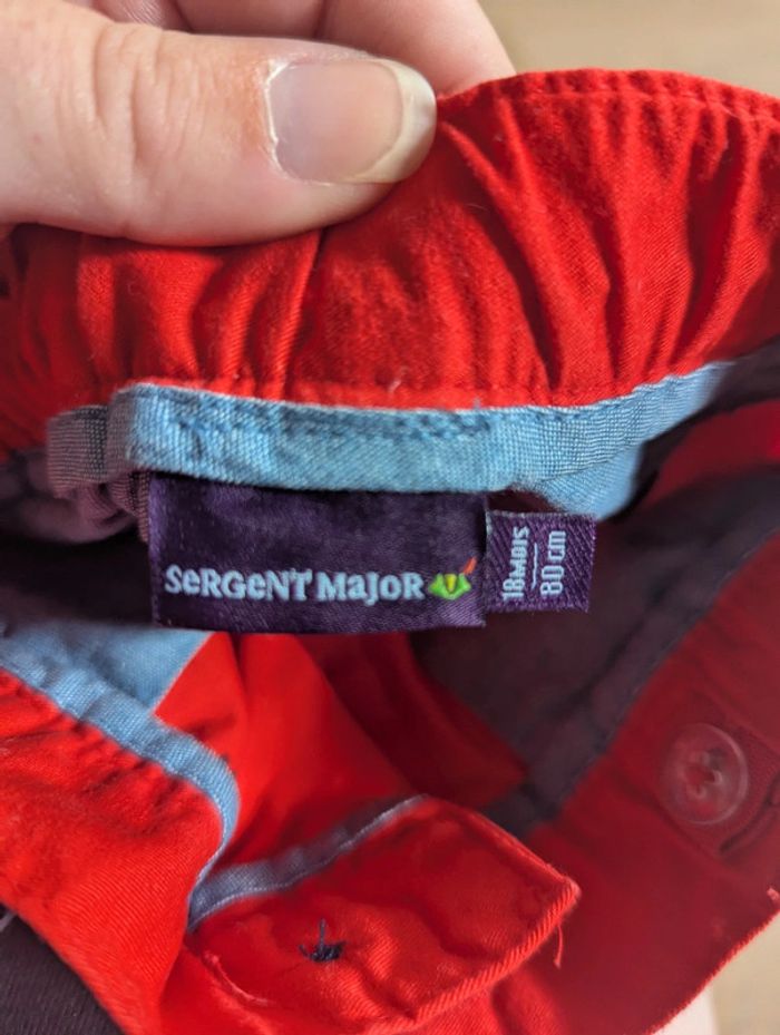Short Sergent Major 18 mois rouge crabe - photo numéro 2