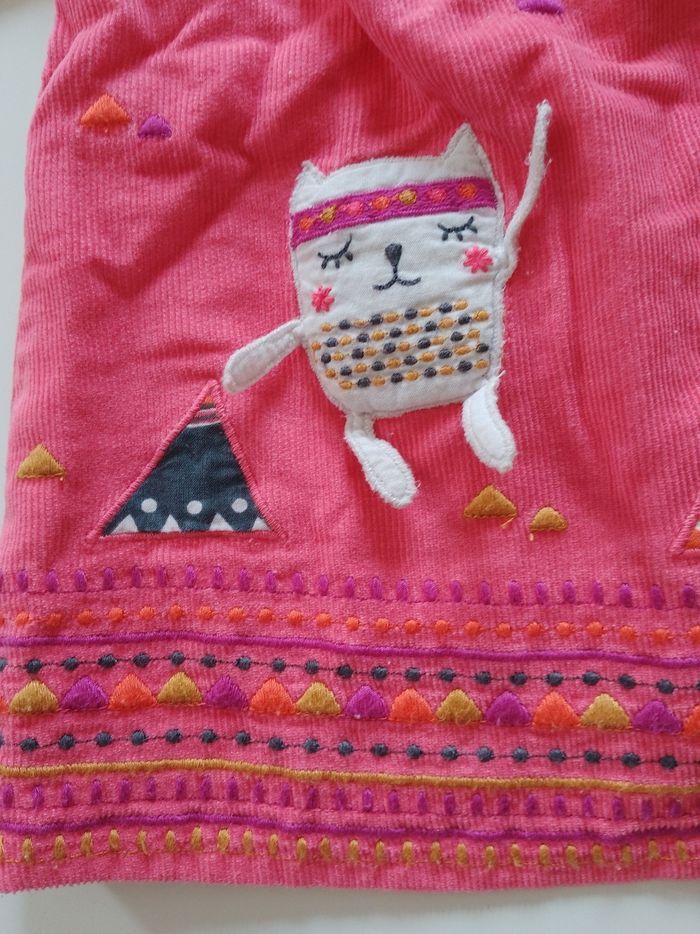 Ensemble robe et t-shirt bébé fille 9 mois DPAM - photo numéro 3