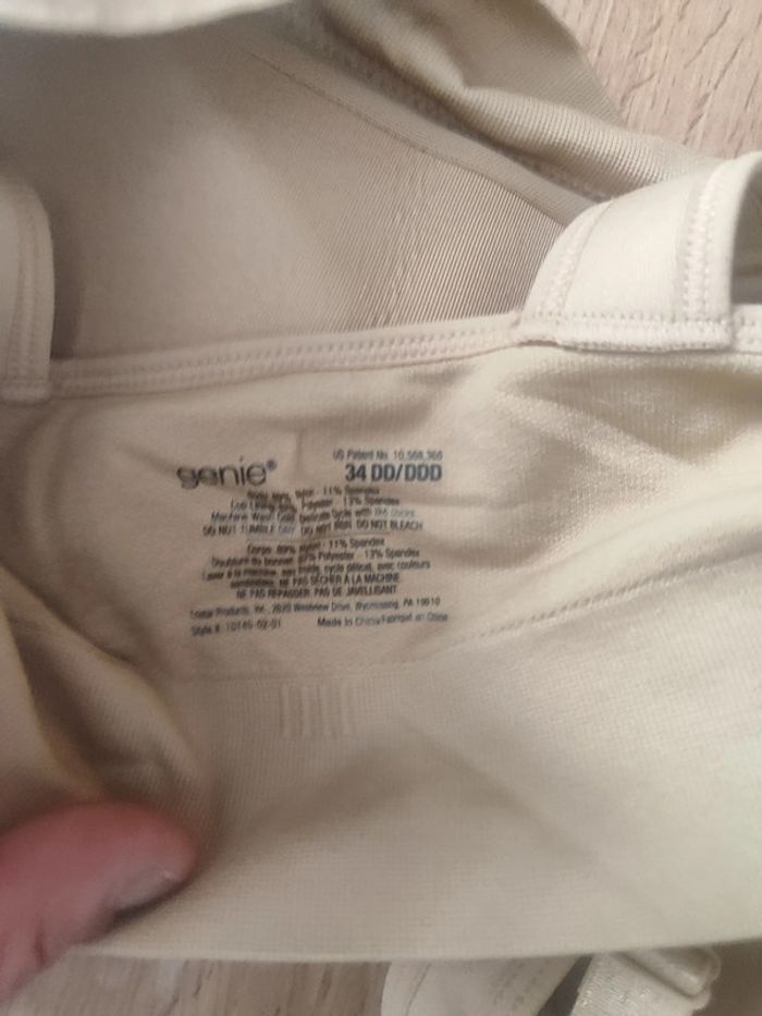 Soutien-gorge Genie Crème Sans Coutures - Taille 90E - Polyester Élasthanne - Très Bon État - photo numéro 3