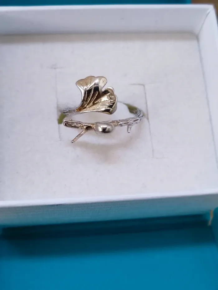 🐌 bague en argent 925🌿 ajustable