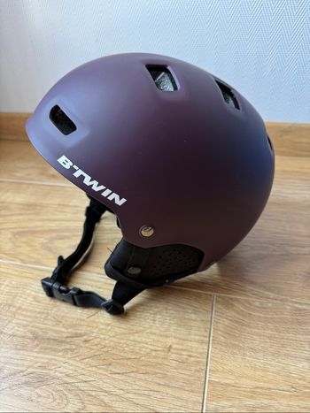 Casque de vélo ville adulte violet