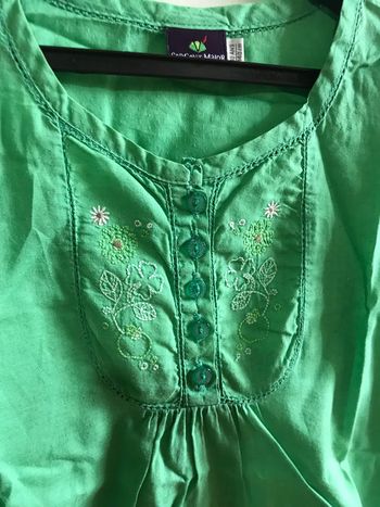 Chemisier Sergent Major. 10 ans. Vert