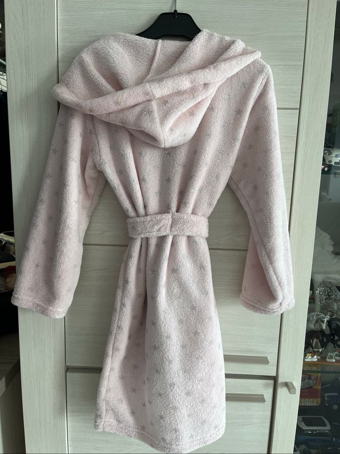 Robe de chambre rose avec étoiles la halle 8/10 ans - photo numéro 2
