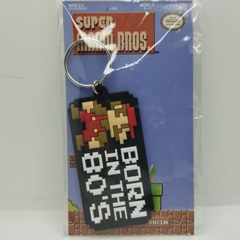 SUPER MARIO - Born In The 80's Rubber Keychain
