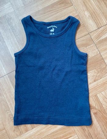Débardeur à rayures bleu taille 12 moi Bou’Chou (NEUF)