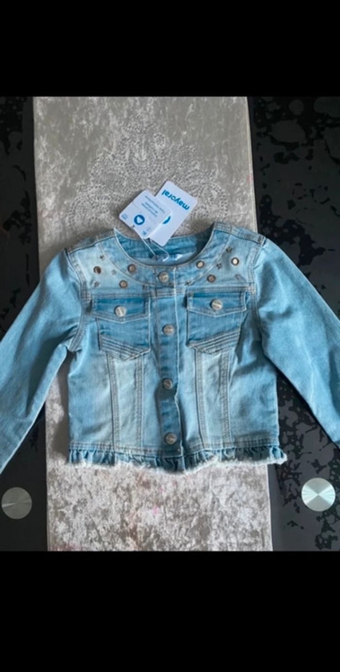 Mayoral veste en jean taille 5 ans neuve - photo numéro 2