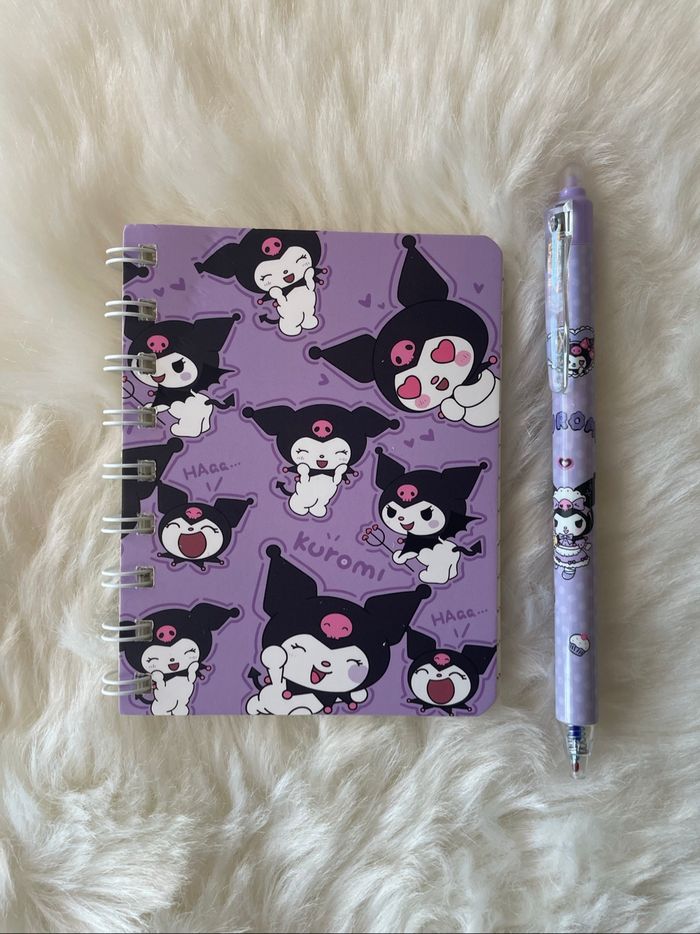 Carnet + stylo kuromi - photo numéro 2