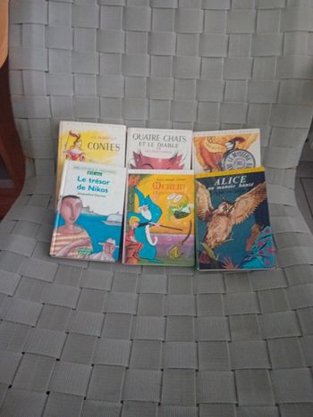 Lot de 6 livres bibliothèque rose