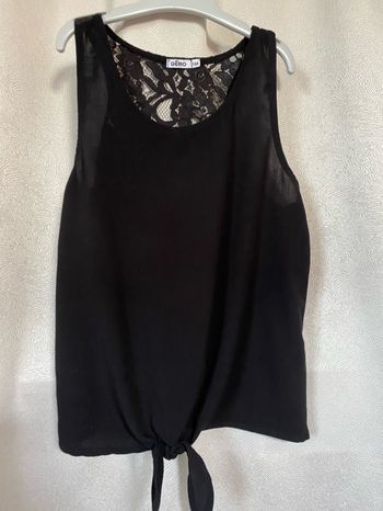 Chemise sans manche à nouer dentelle aux épaules  12 ans Gemo