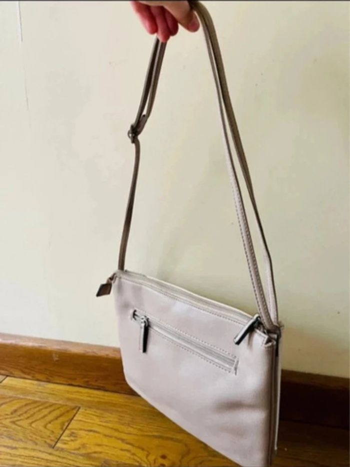 Sublime sac à main baguette en bandoulière réglable beige - photo numéro 3