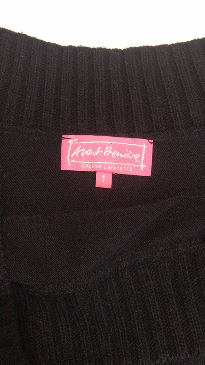 Pull Avant Première taille 1 noir col ballon - photo numéro 6