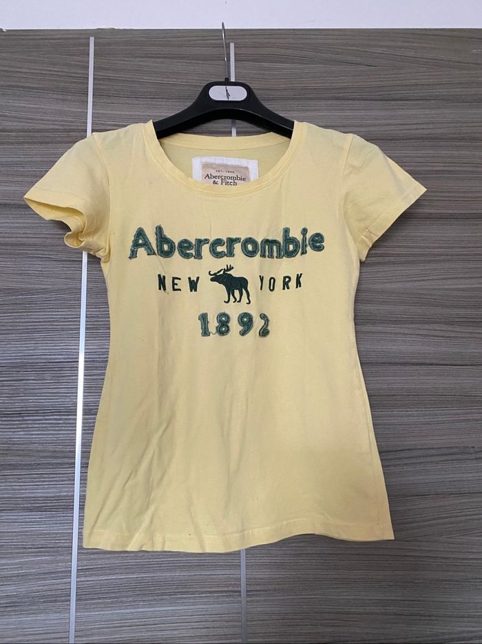 Tee shirt abercrombie & fitch jaune S