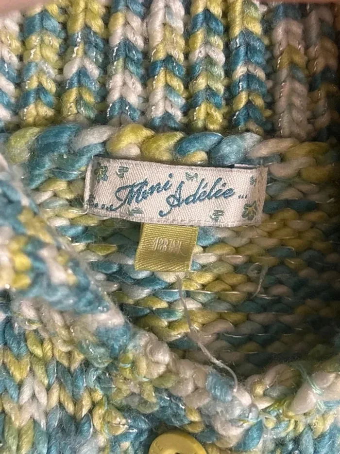 Pull/gilet taille 18mois marque mini adelie - photo numéro 5
