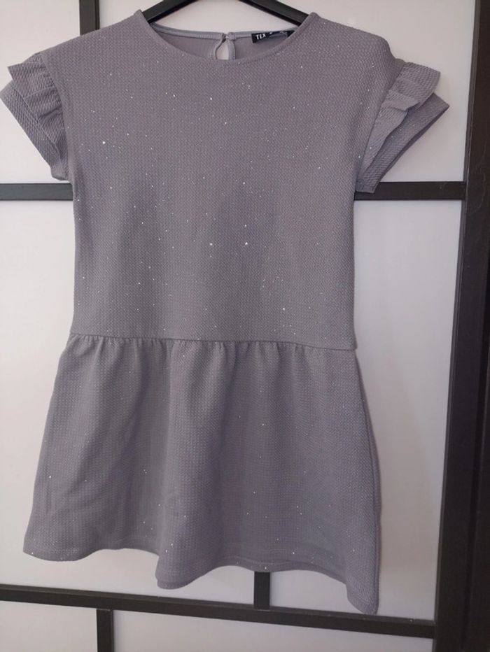 Robe grise pailleté