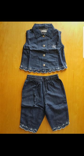 Ensemble 2 pièces été bébé fille 6 mois