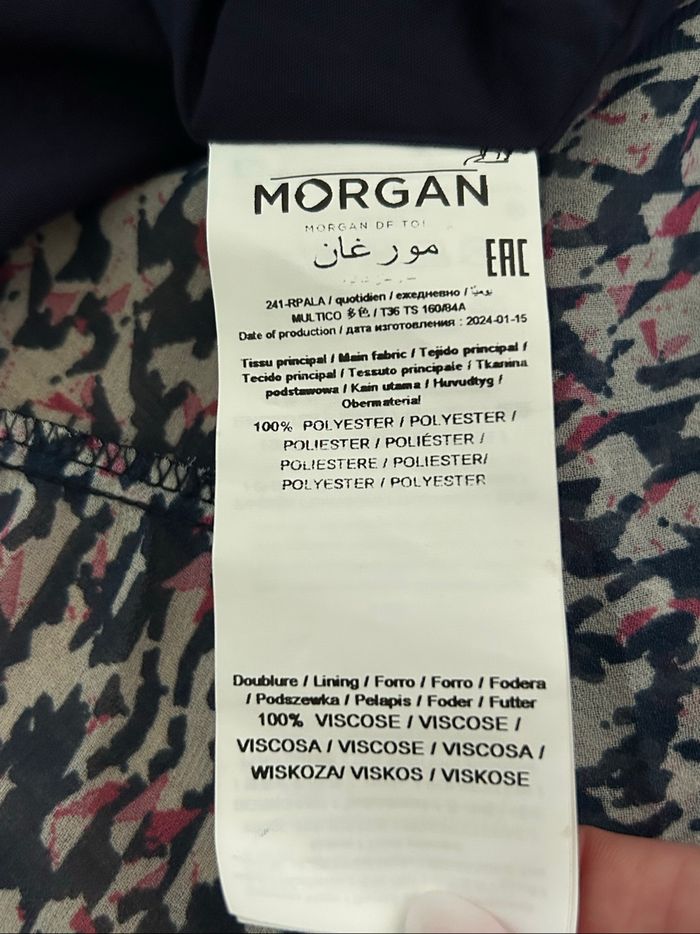 Robe imprimée neuve à manches longues Morgan taille 36 (valeur 80€) - photo numéro 10