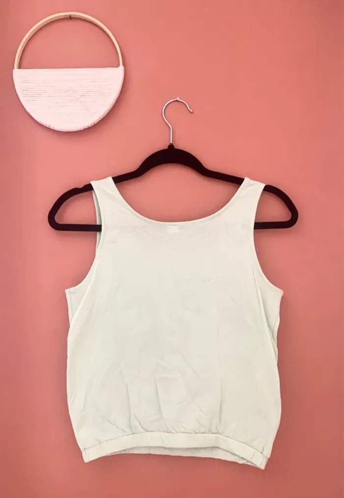 Débardeur boutonné vert pâle – Zeeman – Taille 14 ans (convient XS/S) - photo numéro 3