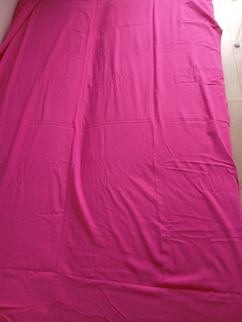 Drap plat fushia 1 personne 