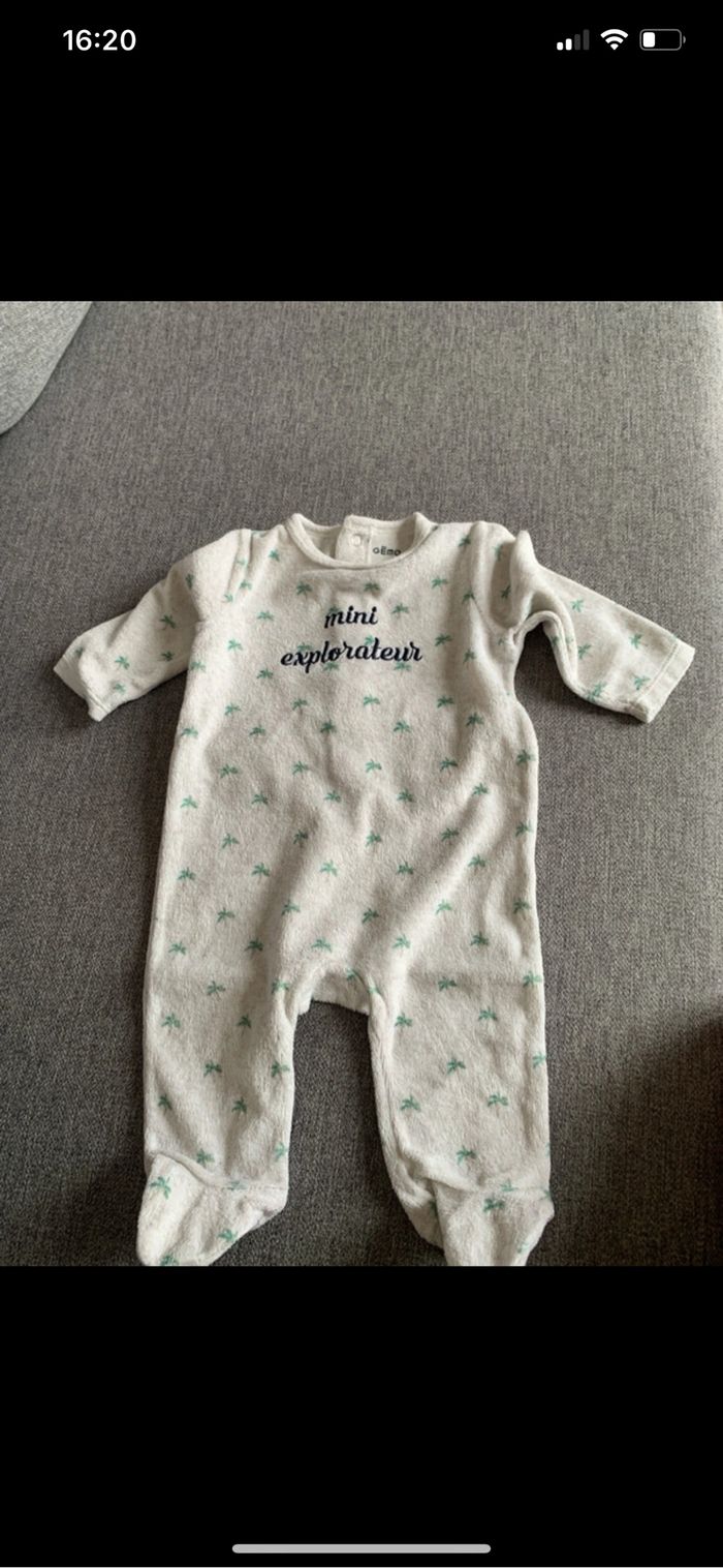 Pyjama velours 3 mois