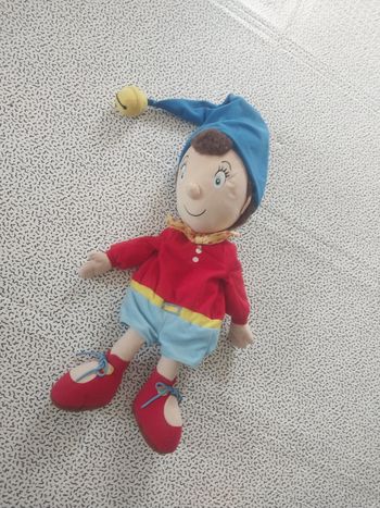 poupée oui-oui 60 cm tissu rangement zip dos vintage enfant peluche