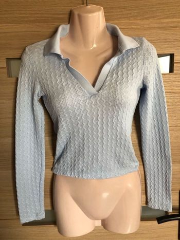 Pull court bleu ciel XS Pimkie