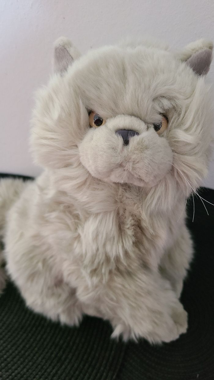 Peluche chat gris Playkids - photo numéro 3