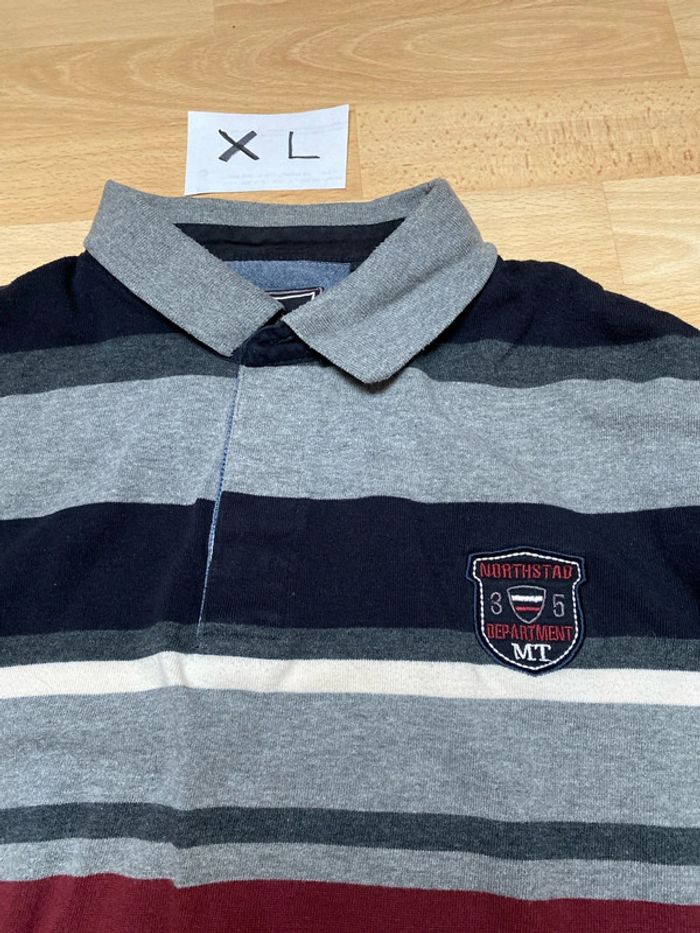 Polo à rayures manches longues XL S.Y.C. - photo numéro 2